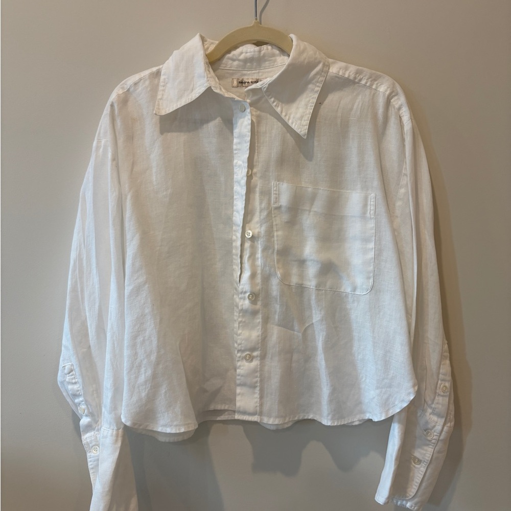 Banana Republic Relaxed Linen Button Down